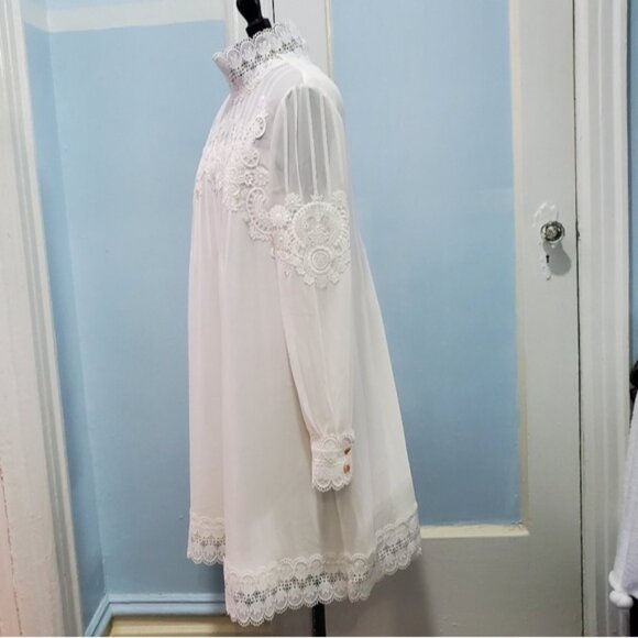 Ted Baker KATHIEA High neck lace tunic dress Sz 3 US M Celebrities favorite - Picture 7 of 16